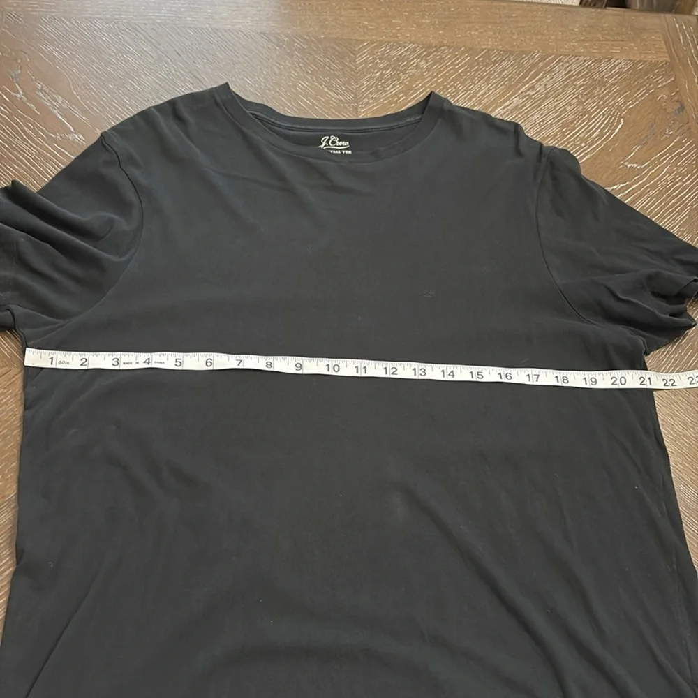 J.Crew essential tee black short sleeve cotton T-shirt Size L